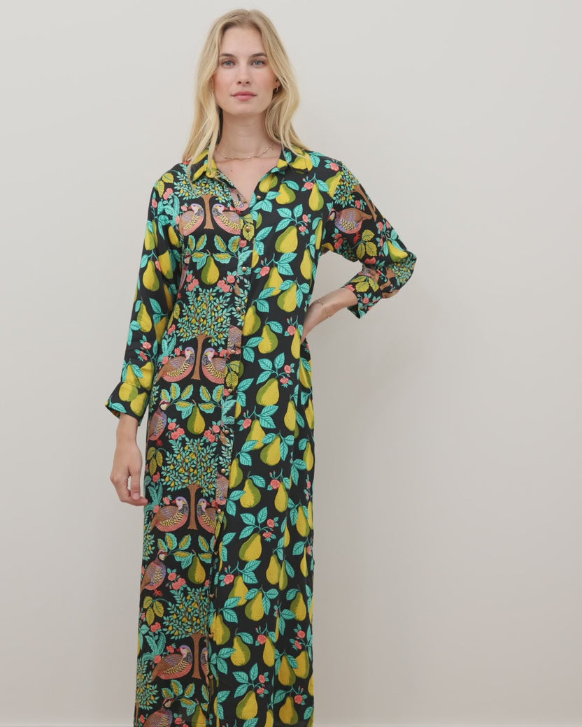 Partridge In A Pear Tree - Mariane Dress - Ink