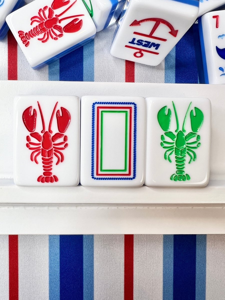 Nantucket - Mahjong Tile Set with Mat & Shufflers - Bam! Let’s Mahjong®
