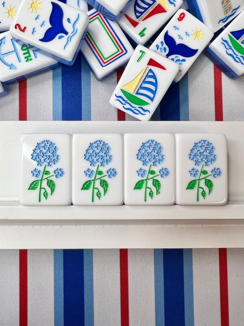 Nantucket - Mahjong Tile Set with Mat & Shufflers - Bam! Let’s Mahjong®