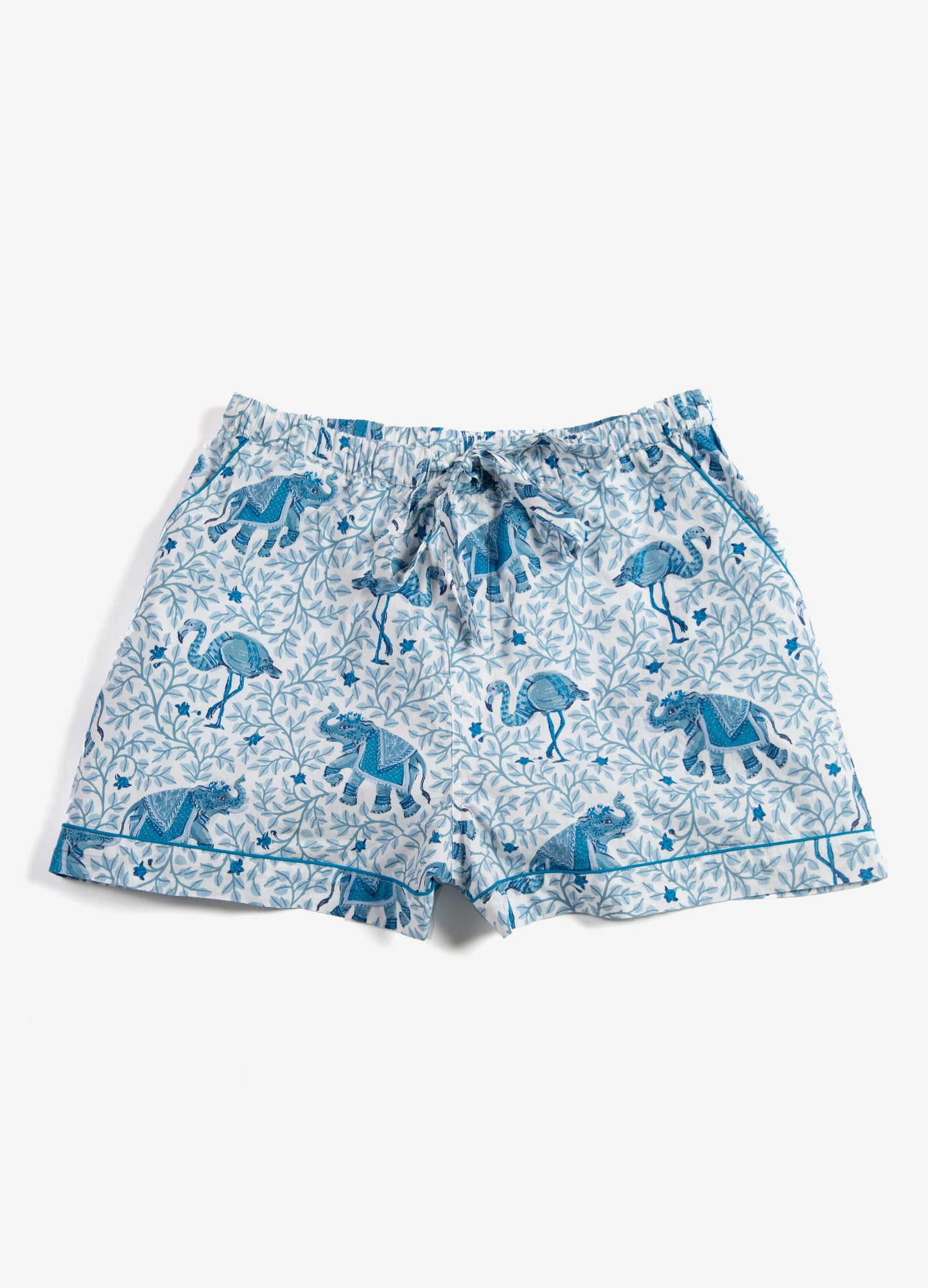 Flamenco - Pajama Shorts - Pale Blue - Printfresh