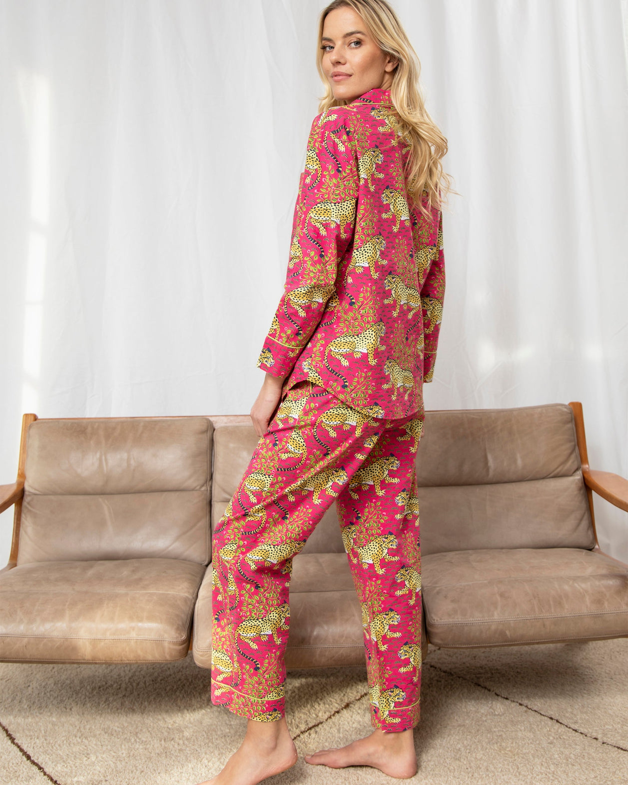 Bagheera - Long Sleep Set - Hot Pink - Printfresh