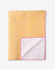 Reversible Weekend Stripes - Kantha Quilt - Pink Marigold - Printfresh