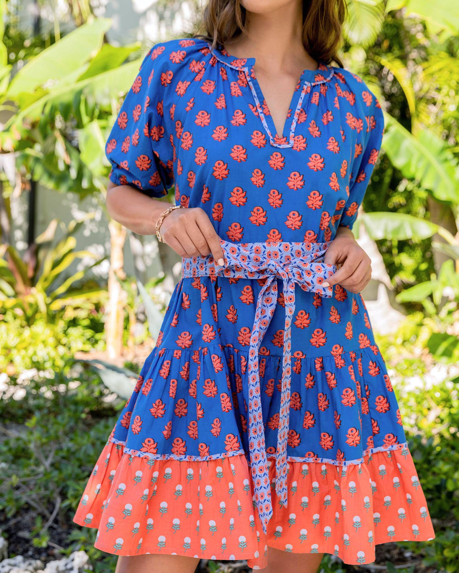 Zinnia - Walk in the Park Dress - Nautical Blue - Printfresh