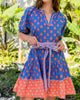 Zinnia - Walk in the Park Dress - Nautical Blue - Printfresh