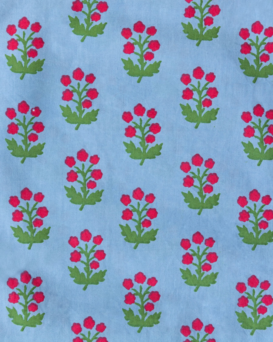 In Bloom - Oversized Pouch Set  - Denim - Printfresh