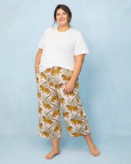 Bagheera - Cropped Pajama Pants - Blush - Printfresh