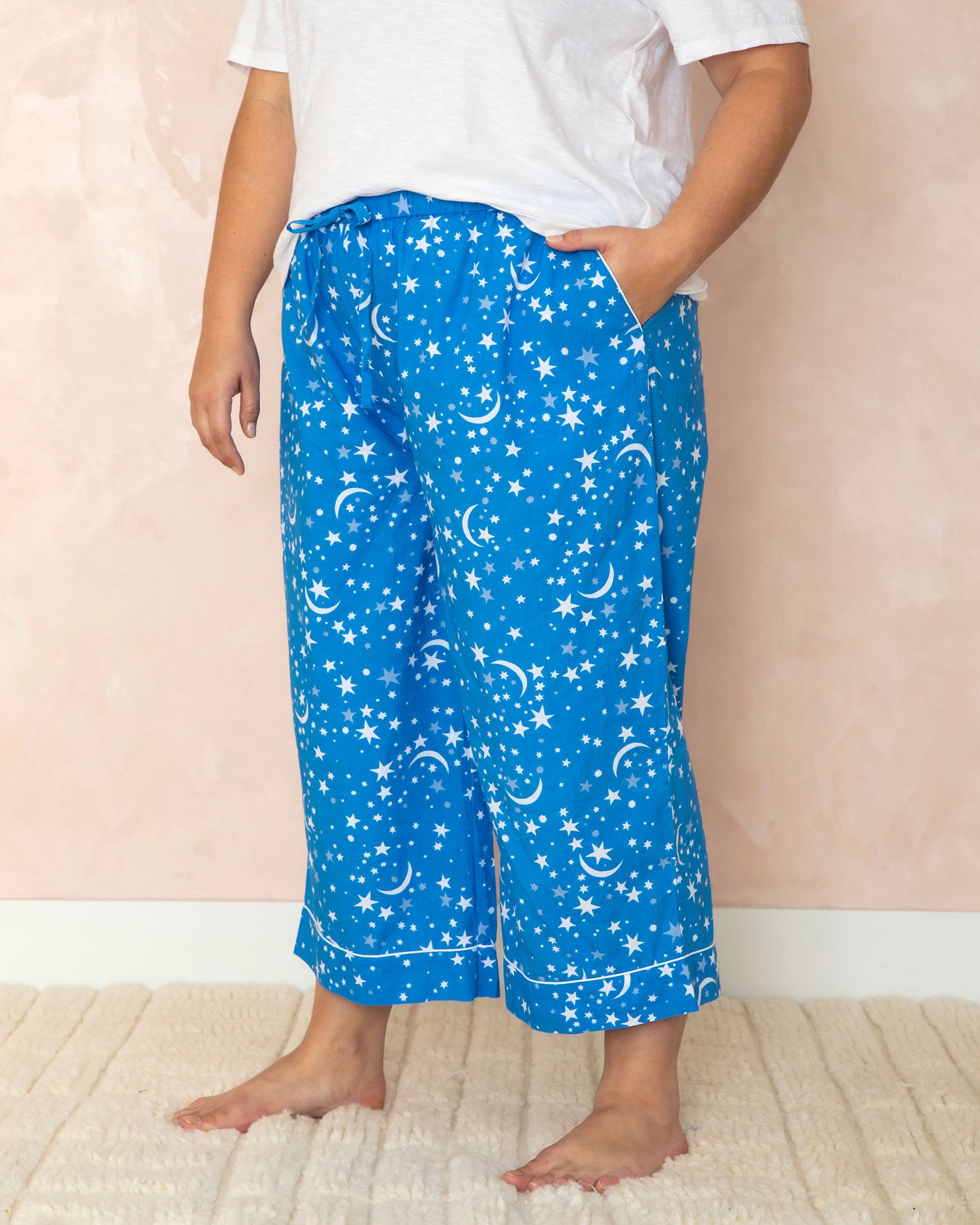 Celestial Skies - Cropped Pajama Pants - Beyond the Sea - Printfresh
