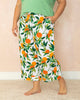 Clementine - Cropped Pajama Pants - Cloud - Printfresh