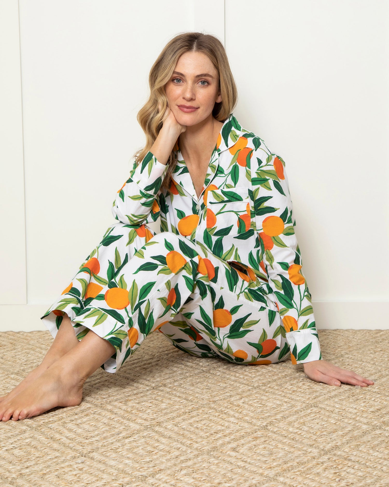 Clementine - Long Sleep Set - Cloud - Printfresh