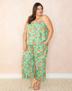Grazing Giraffes - Cami Cropped Pants Set - Sage - Printfresh