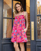Hummingbird Haven - Cami Nightgown - Fresh Raspberry - Printfresh
