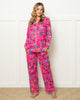 Hummingbird Haven - Long Sleep Set - Fresh Raspberry - Printfresh