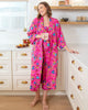 Hummingbird Haven - Robe - Fresh Raspberry - Printfresh