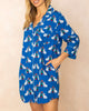 Matching Spaniels - Sleep Shirt - Queen Blue - Printfresh