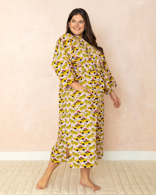 Taxi Please - Robe - Blush - Printfresh