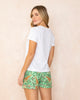 Grazing Giraffes - T-Shirt and Pajama Shorts Bundle - Sage/Cloud - Printfresh