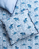 Flamenco - Quilted Sham - Pale Blue - Printfresh