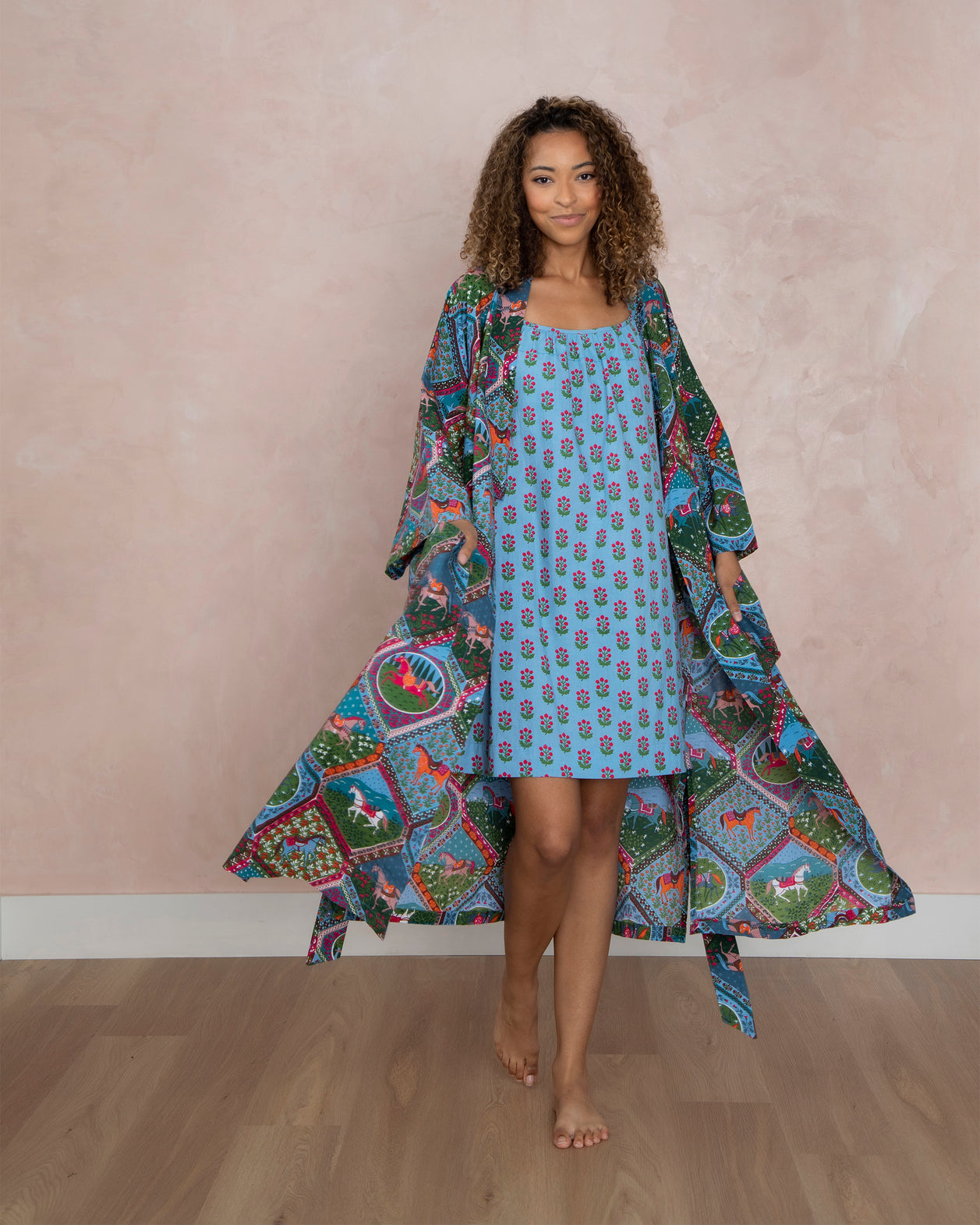 High Horse - Robe - Blush Denim - Printfresh