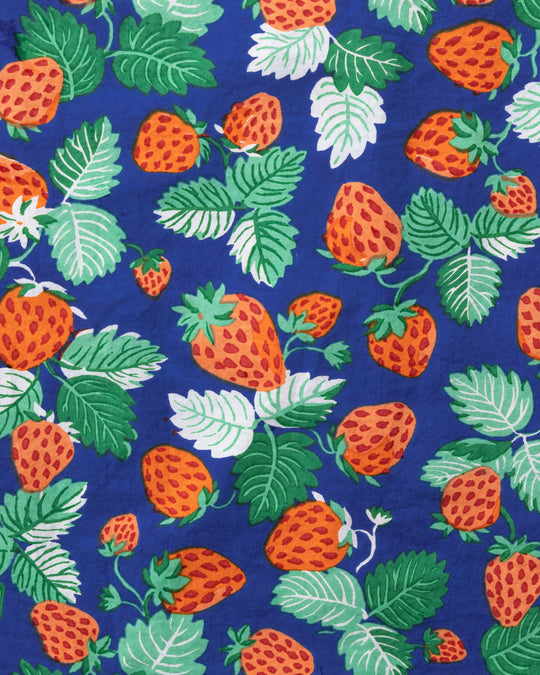 Strawberry Fields - Robe - Queen Blue - Printfresh