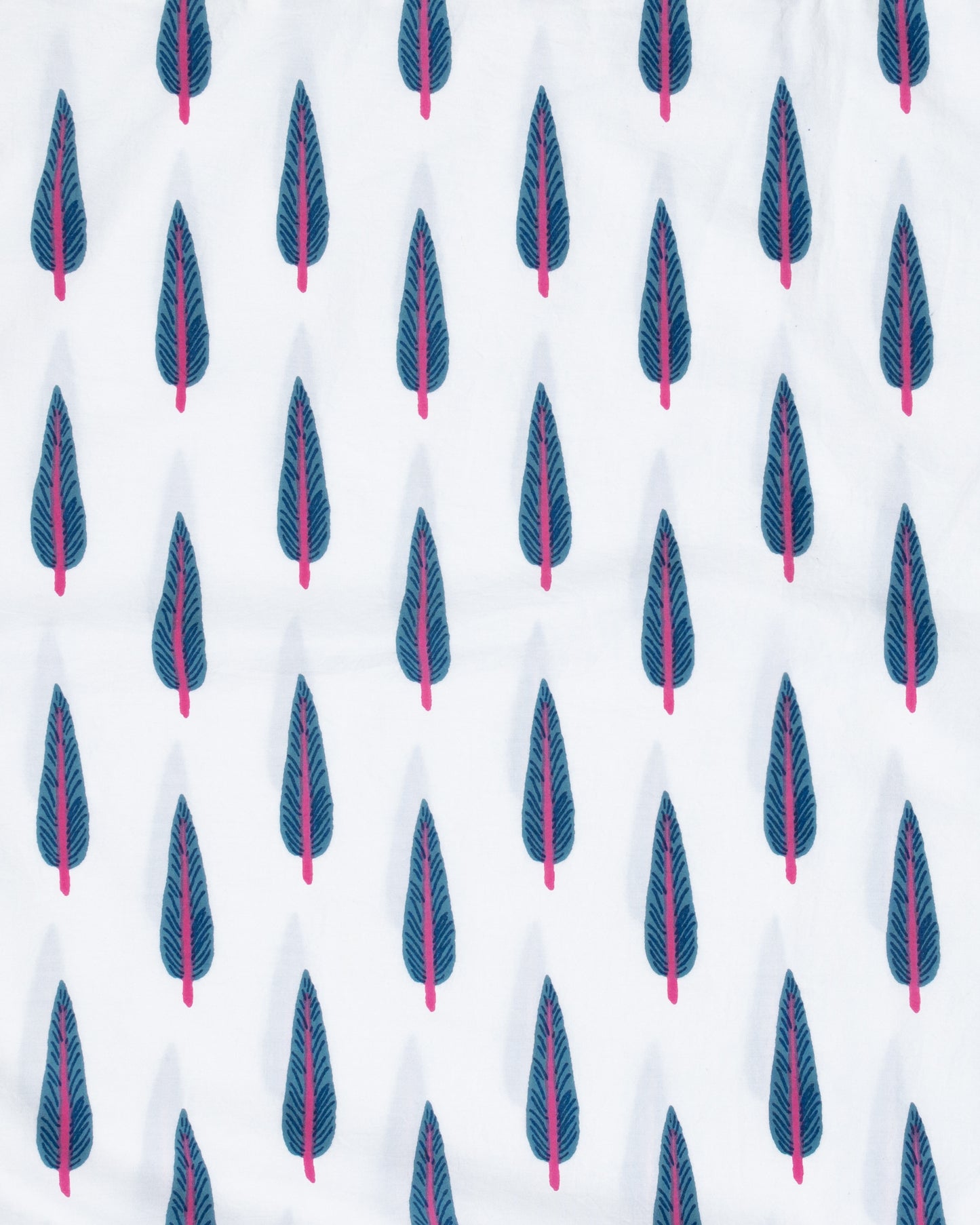 Cypress Leaf - Sham - Berry Blue - Printfresh