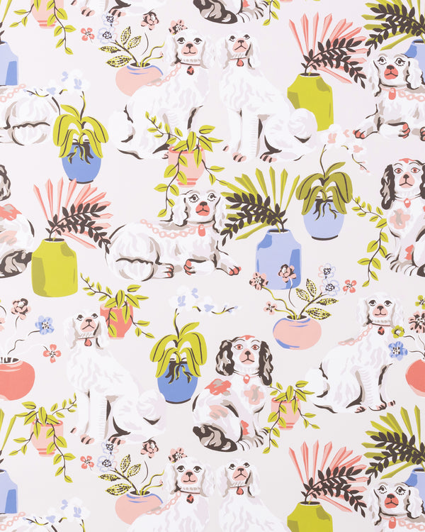 Good Dog - Peel & Stick Wallpaper - Stone - Printfresh