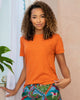 Saturday Tee - Knit T-Shirt - Pumpkin - Printfresh